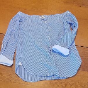Blue Striped Button Down Shirt